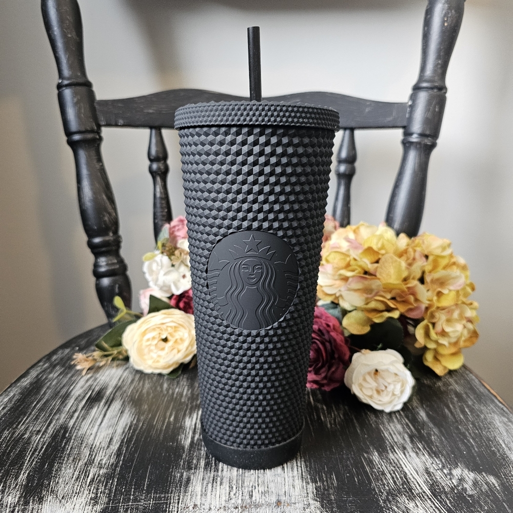 NEW Matte Black 2021 Fall Studded Starbucks Tumbler Limited Edition